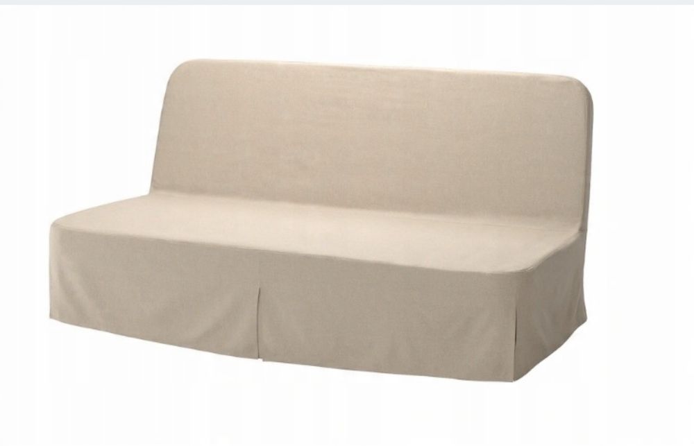IKEA NYHAMN rozkładana sofa + pojemnik- beż.