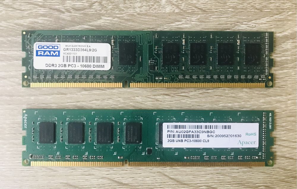 Оперативна память GoodRam / Apacer 2+2