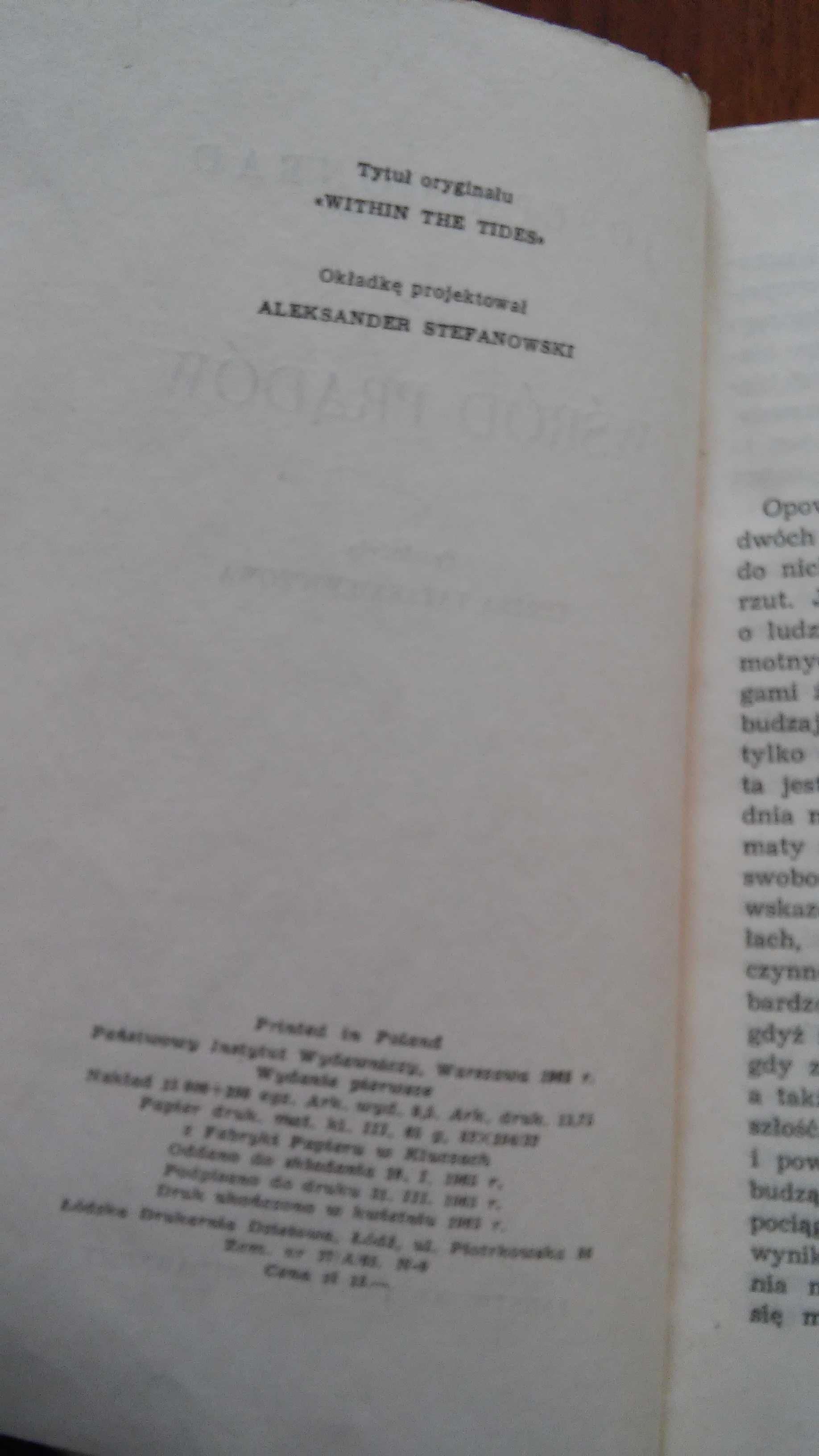 Joseph Conrad Wśród prądów. Wydanie pierwsze. 1965 r.