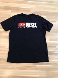 Diesel футболка чоловіча темно синього кольору, розмір Л