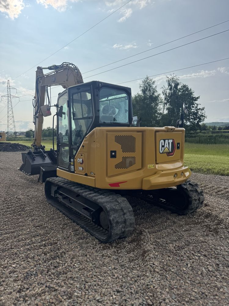 Koparka gasienicowa CAT 308 07 CR 220 mth rok 2024 trzy lyzki