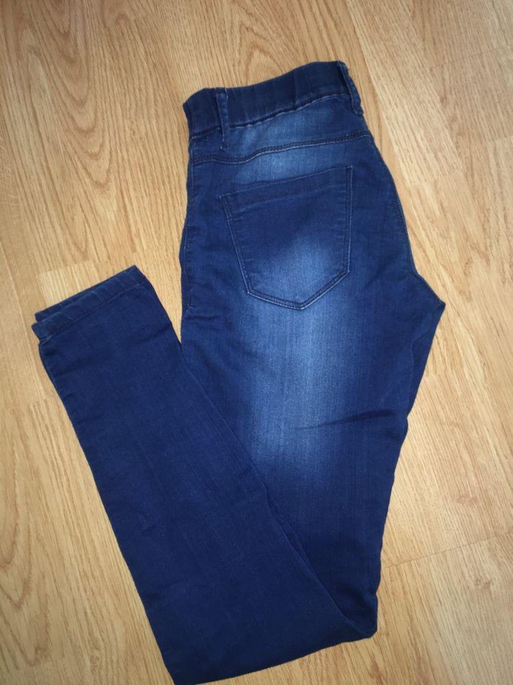 Spodnie damskie jeansowe 36 S joggery jeggins jogers stretch gumka