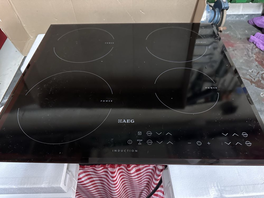 Conjunto placa indução + forno electrico AEG (ver descricao completa)