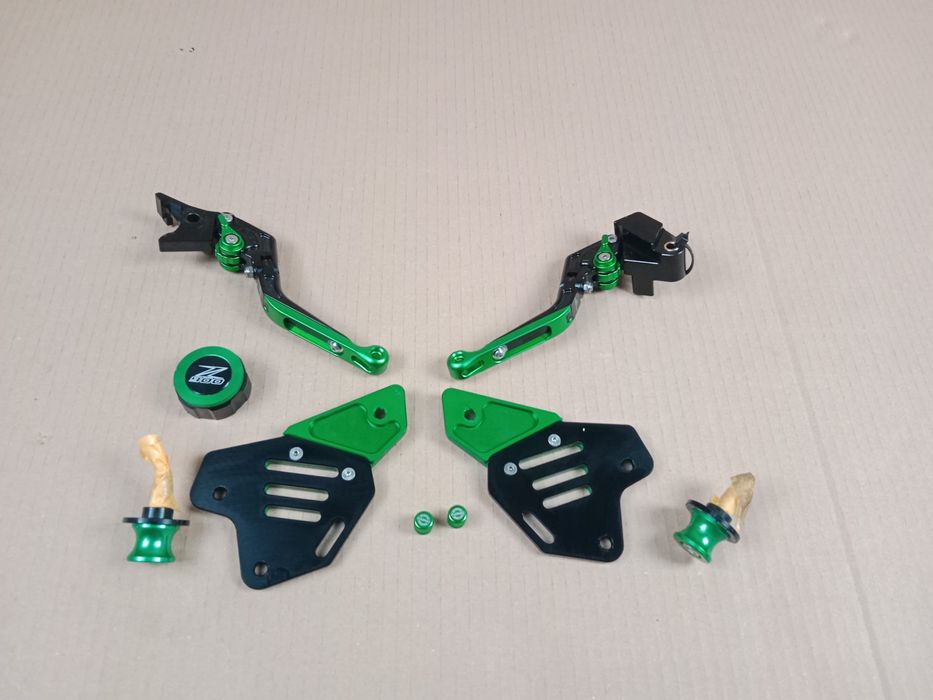 Kawasaki Z900 Klamka Lewa Prawa Klamki Zieolne Osłony Setów Pod Wahacz