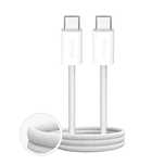 Kabel Puro Fabrik 4/100W w oplocie USB-C - USB-C 2m - biały