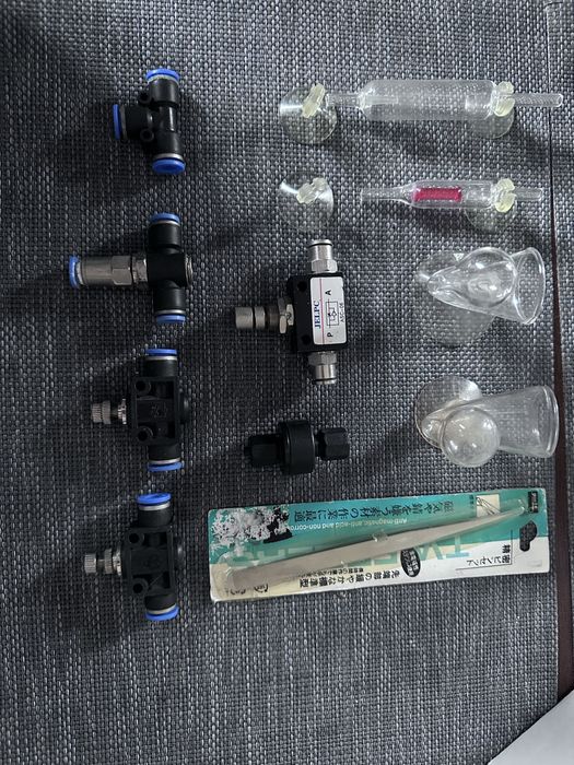 CO2 для акваріума фітінги счетчік пузирьков кран пінцет