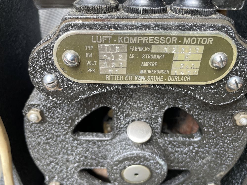 Stary niemiecki Ritter D5 kompresor , loft ozdoba.zabytek.