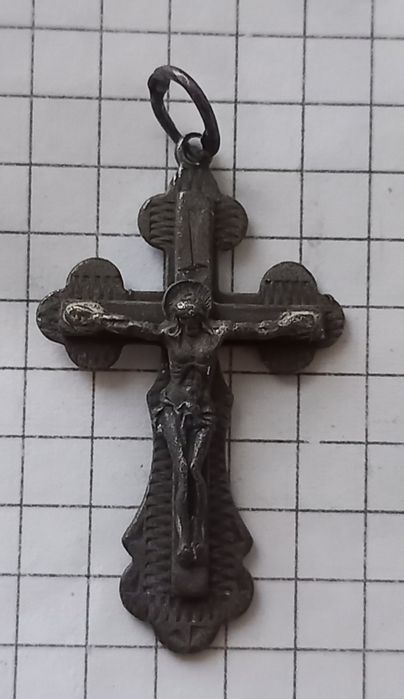 Крестик серебряный православный 925 пробы