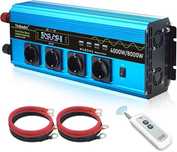 Przetwornica napięcia 24 V DC /230V AC, 4000W/8000W 4 gniazda + 4 usb