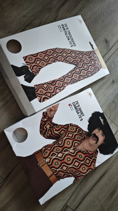 Kostium, żeStrój lata 70 Spodnie i koszula. Nowe!