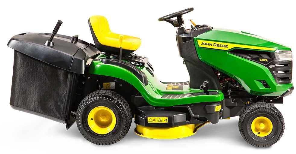 Nowy traktorek kosiarka JOHN DEERE X117R Duży wybór