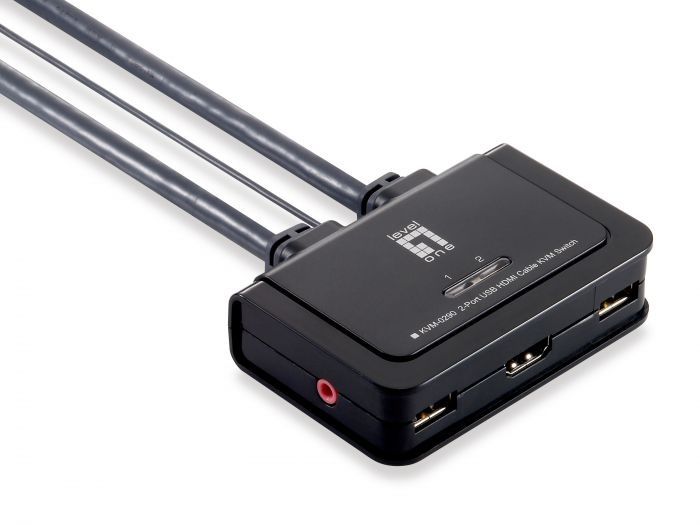 Controlador de 2 computadores para 1 monitor HDMI