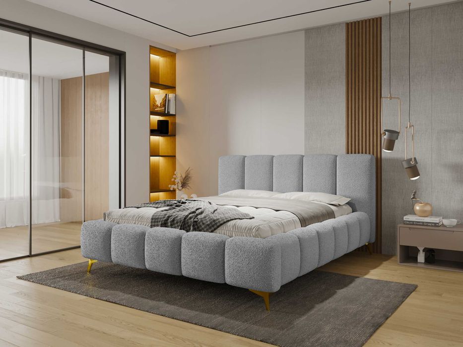 Łóżko Sypialnianie z Pojemnikiem + stelaż metalowy Amore PRODUCENT