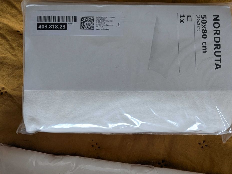 Ikea Fronhas Nordruta 50 cm x 80 cm Brancas