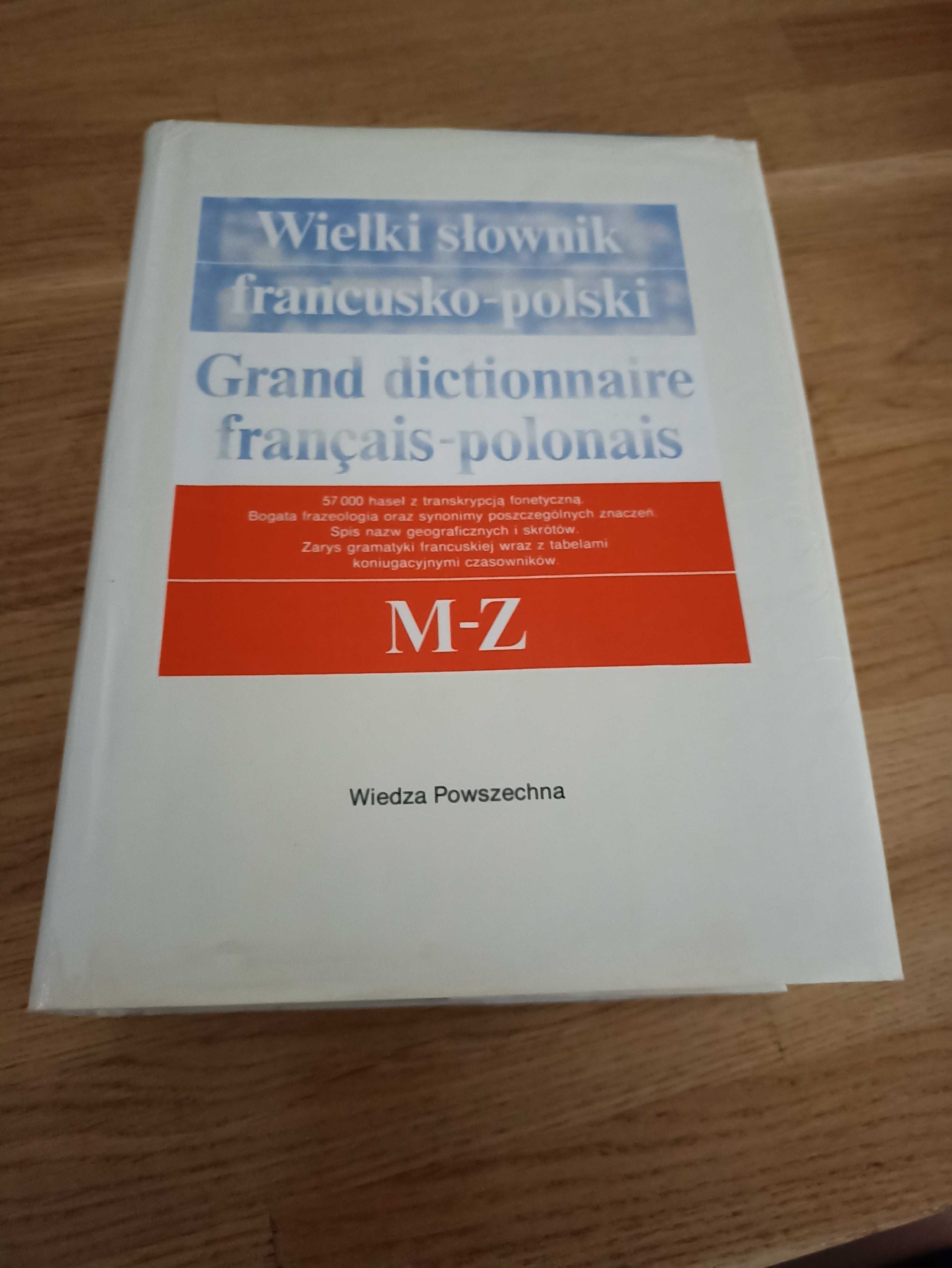 Wielki słownik francusko-polski (dwa tomy)