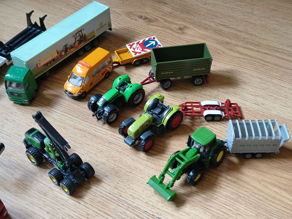 Auta Zabawki Siku Zestaw Zabawek Dzieci Dziecka Traktor Ciągnik Tir