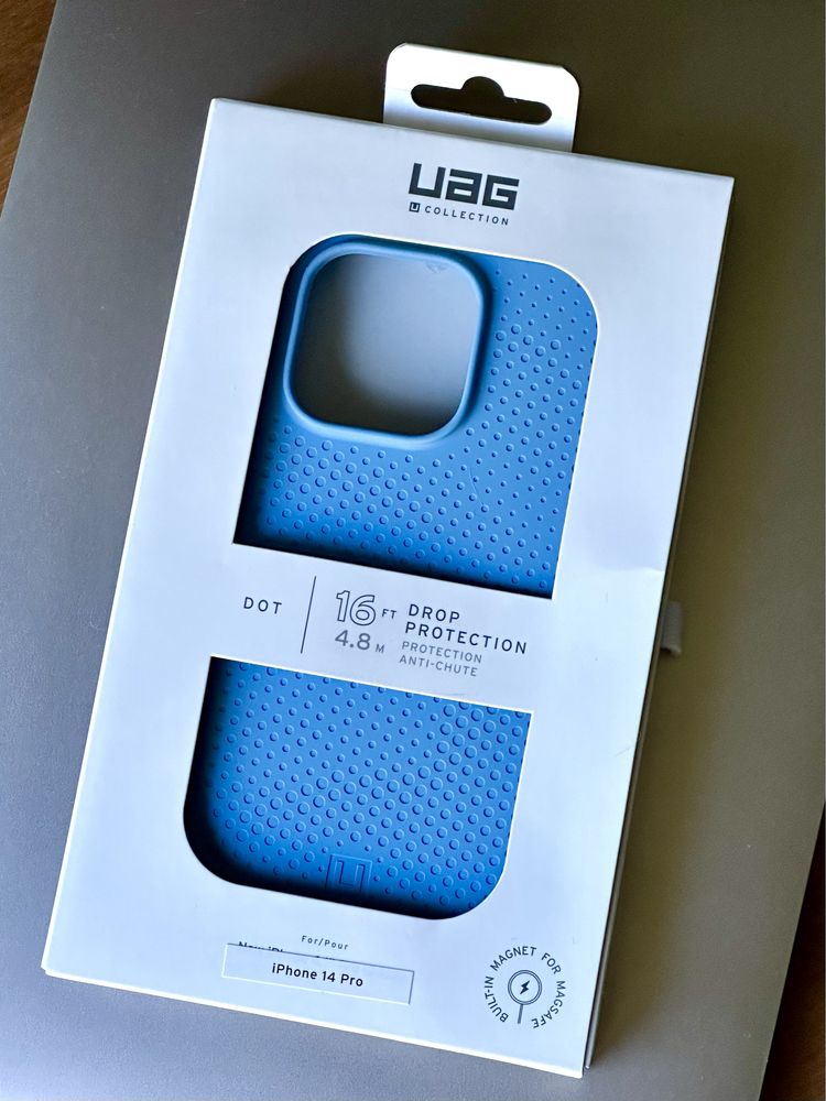 Etui UAG Dot U iPhone 14 pro niebieskie (cerulean)