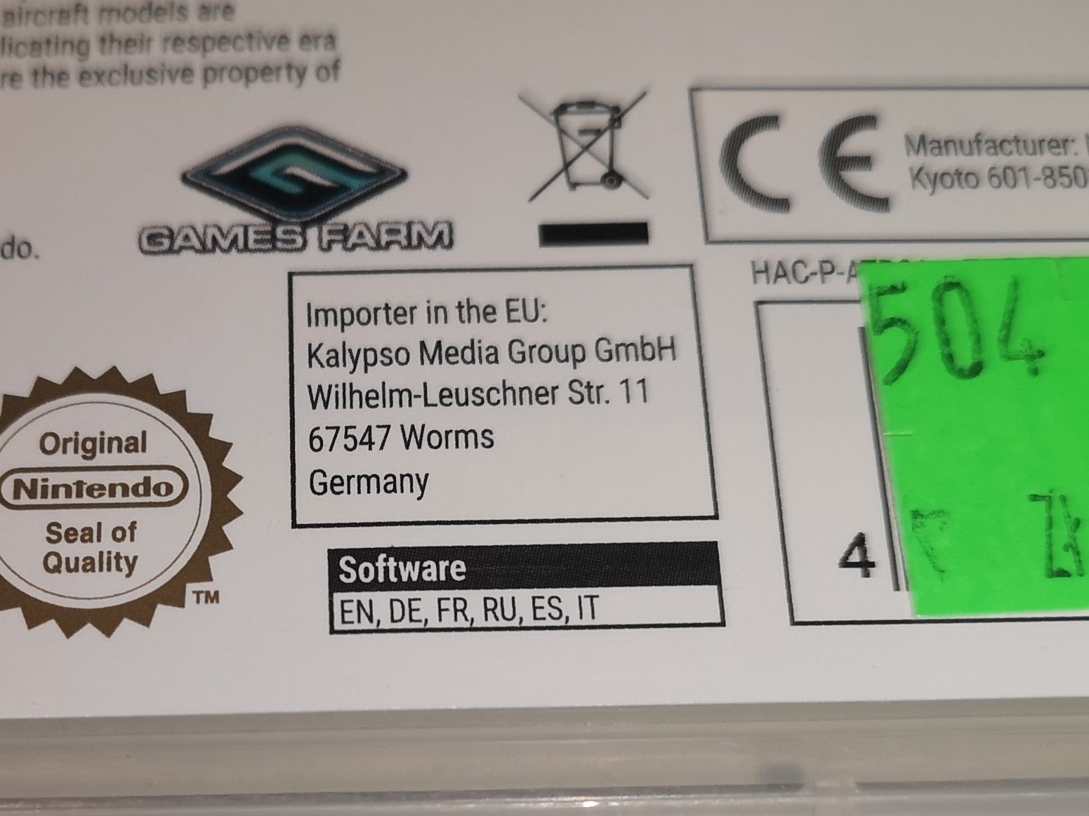 Air Conflicts Collection SWITCH Nintendo gra ANG (możliwość wymiany)