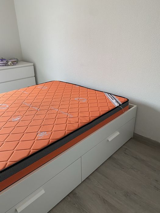 Cama BRIMNES + Colchão Incluído + Extrato