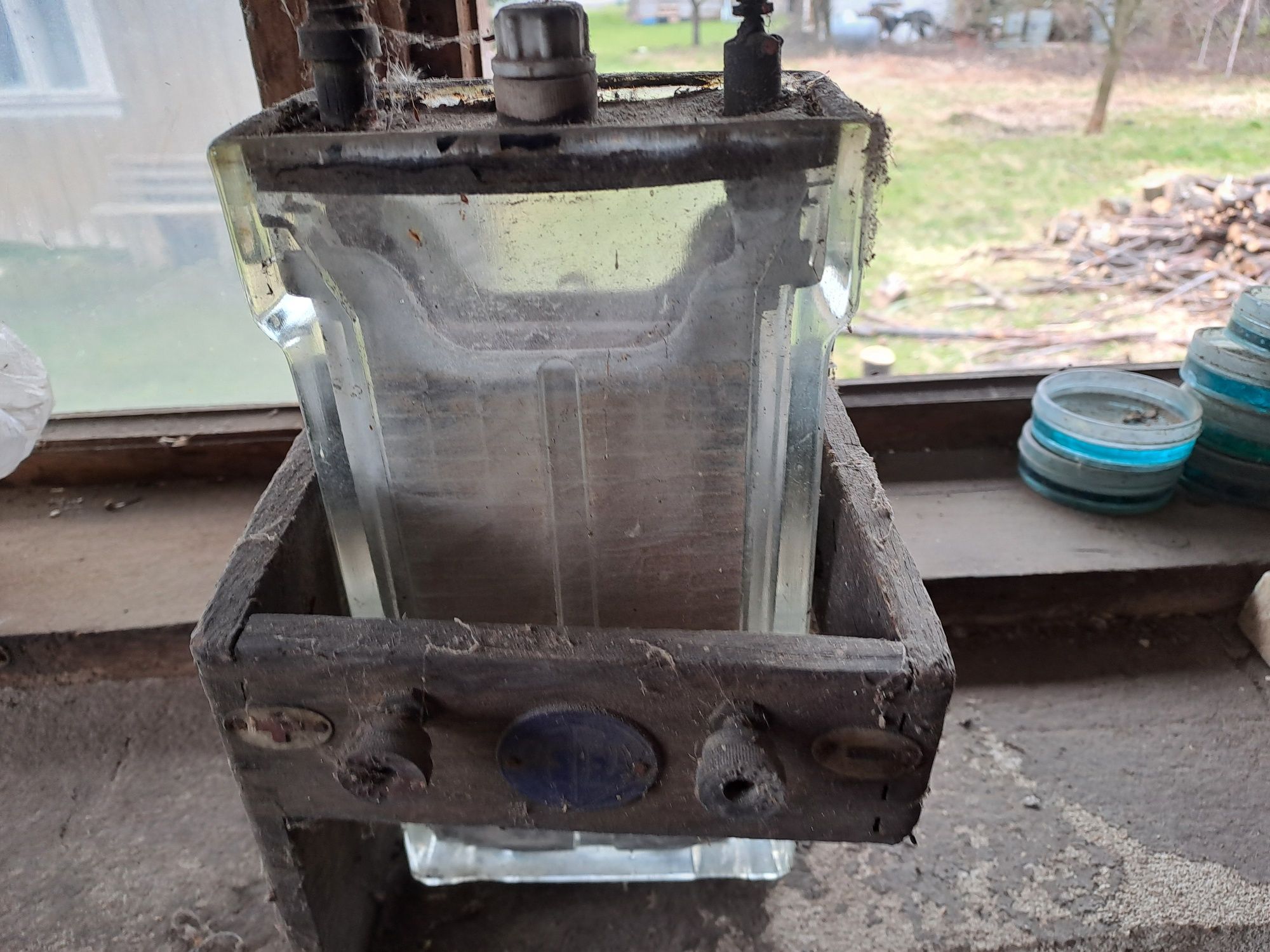 Zabytkowy szklany akumulator niespotykany rzadki rok produkcji 1930