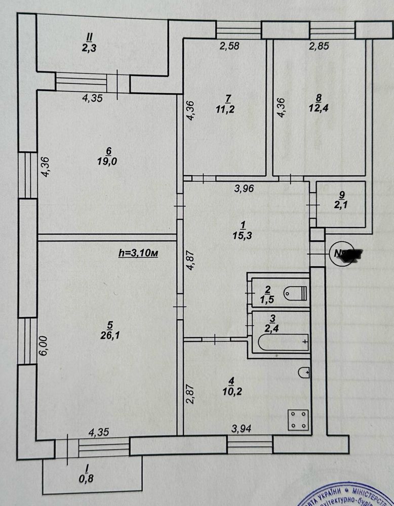 4-х поліпш планув, вул Терещенка, 31 англ будинок, 2/4