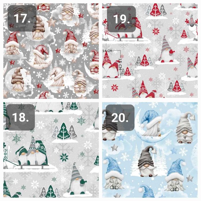 Bieżnik bawełniany świąteczny