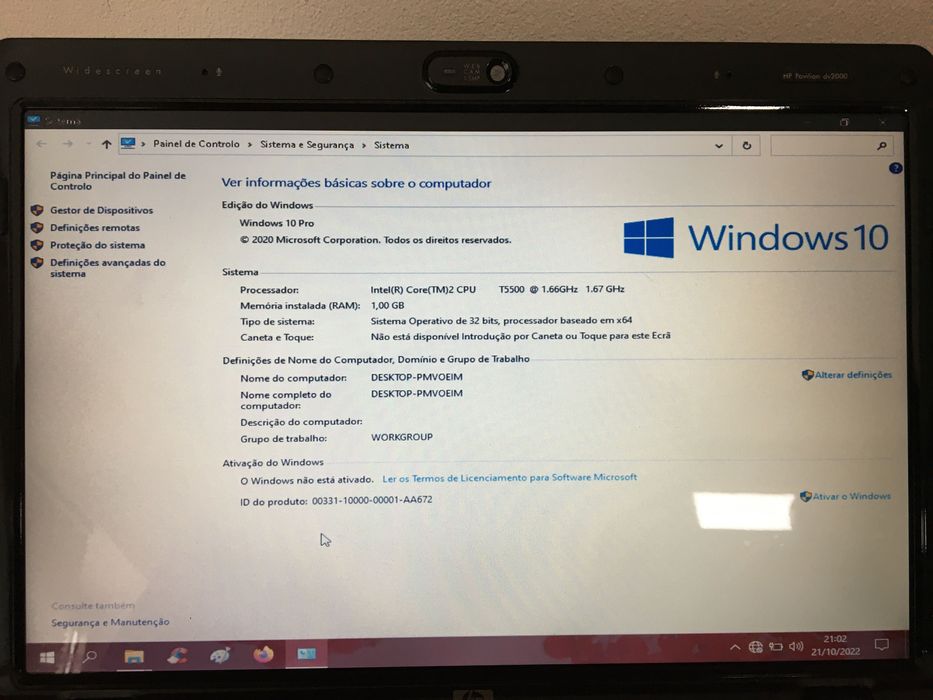 Computador portátil HP