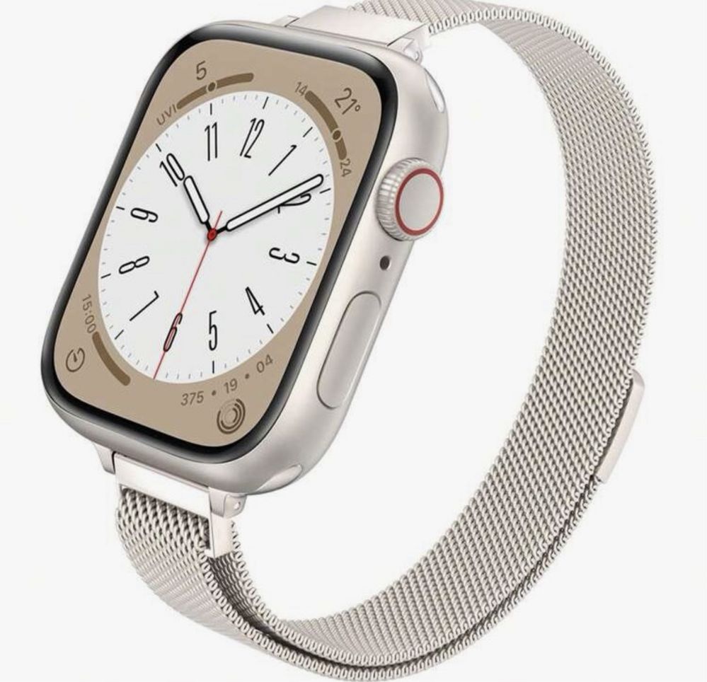 Pasek apple watch 38/40/41mm nowy starlight na magnes