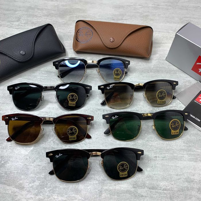 Сонцезахисні окуляри RAY BAN 3016 Clubmaster лінза скло