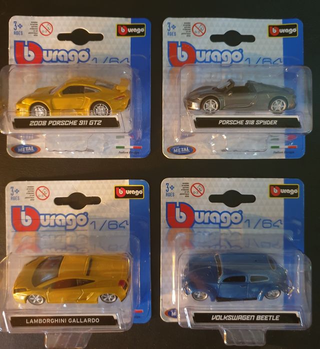Carros matchbox e burago novos 1/64