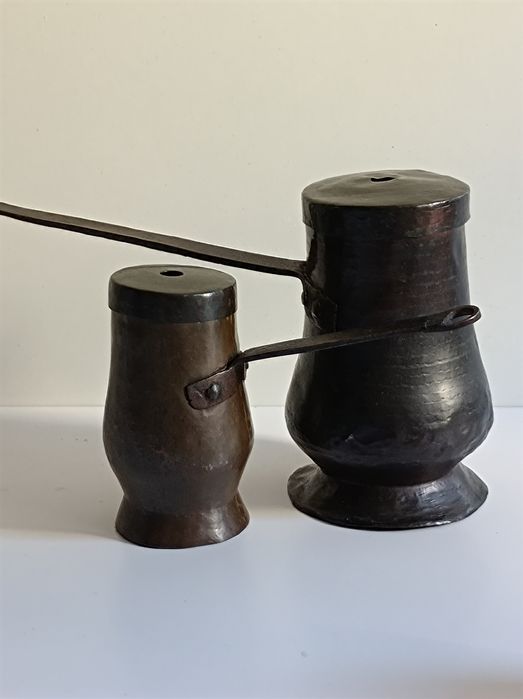 XVIII w. miedziane naczynie do czekolady.Ekspres .Muzealny ,kolekcja