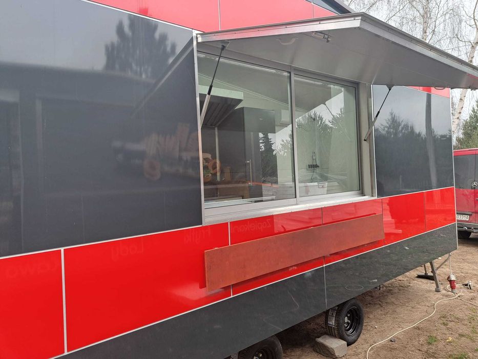 DUŻA Przyczepa gastronomiczna KEBAB wyposażona. Producent