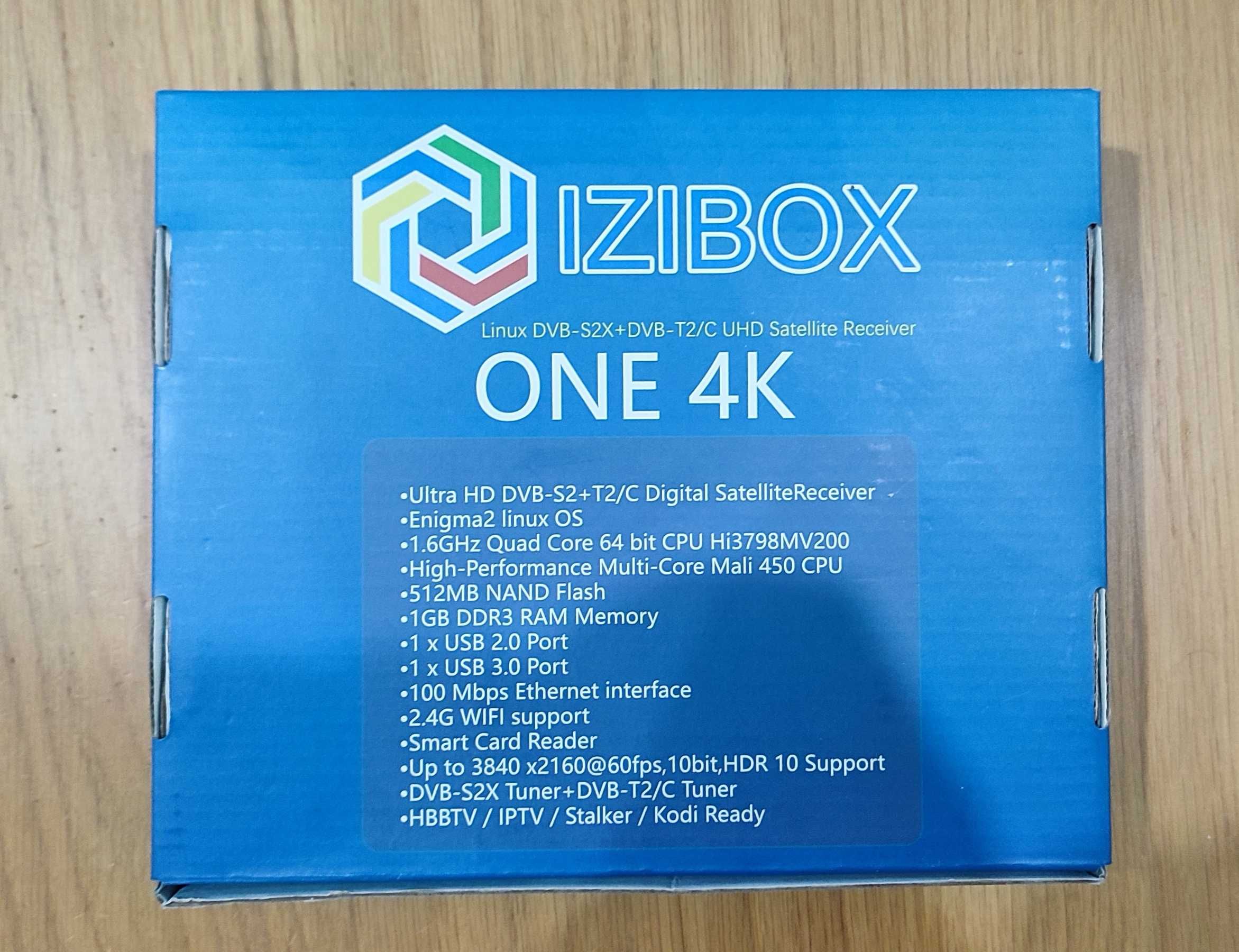 Box Enigma2 IZIBOX ONE 4K Dvb-S2 + Dvb-T2/C UHD