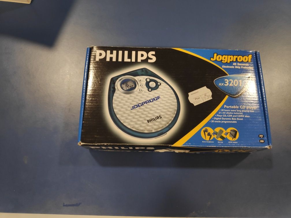 Leitor cd walkman Philips jogprof ax3201