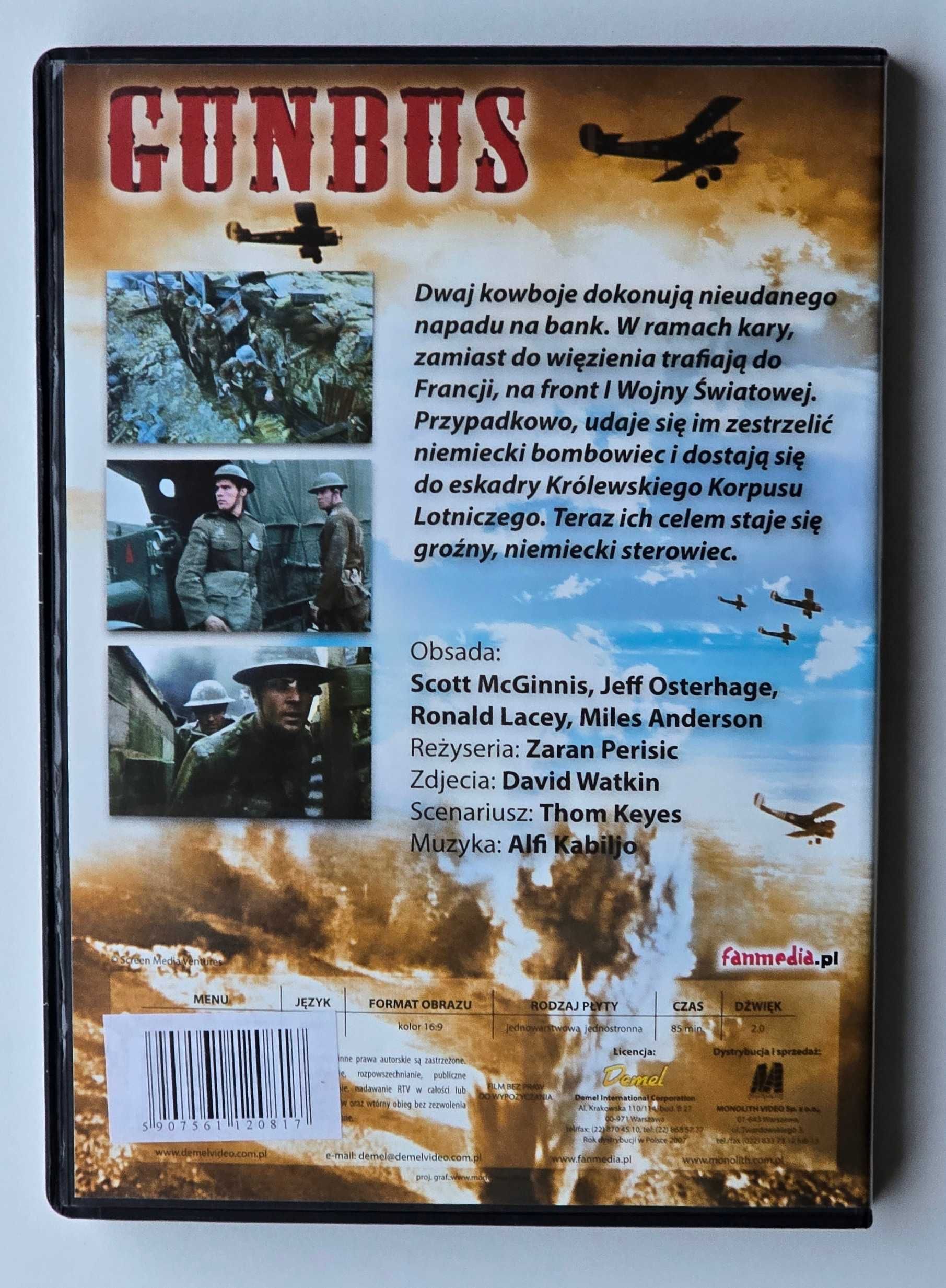 Płyta DVD z filmem Gunbus