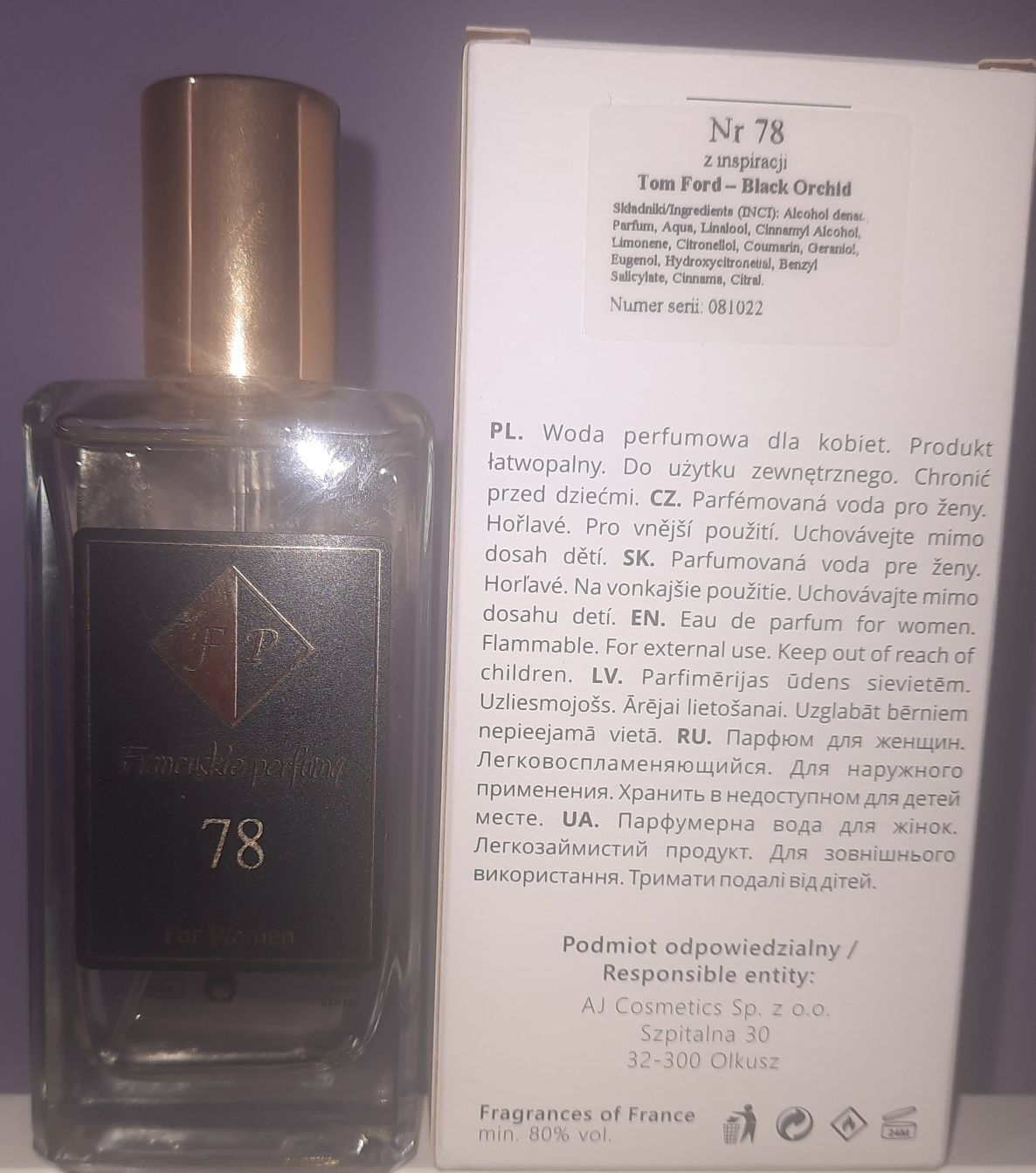 Tom Ford Black Orchid 78 Francuskie Perfumy