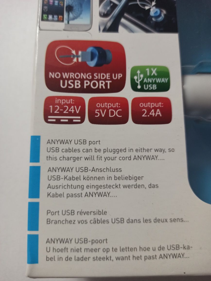 Ładowarka usb samochodowa