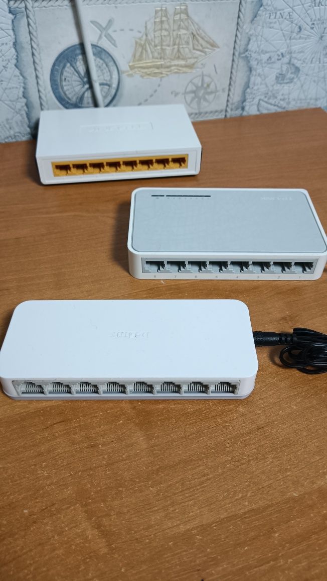 Продам коммутаторы Tp-link, D-link.