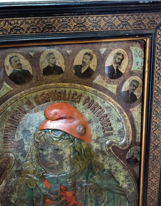 Pintura Sobre Metal Relevado Homenagem República