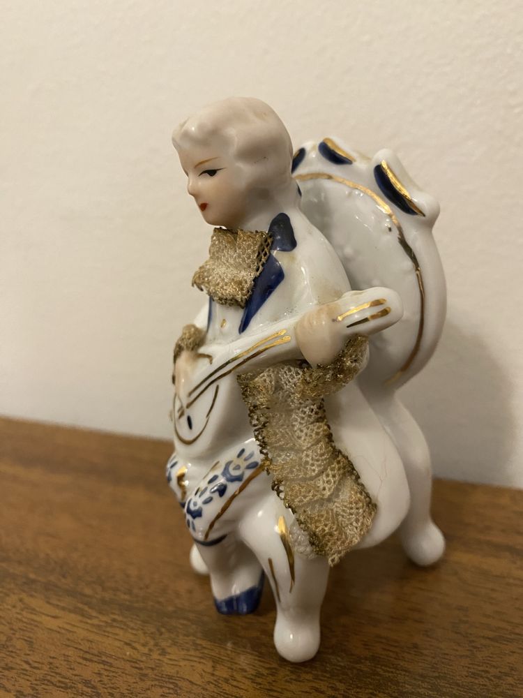 Figura de porcelana vintage japonesa dos anos 50/60