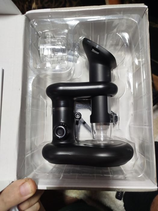 Цифровой микроскоп с экраном.×1600. FUL HD. Аккумулятор