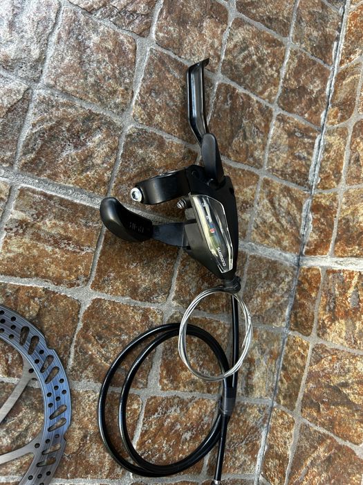 Klamkomanetki shimano zestaw , hamulce , tarcze tektro