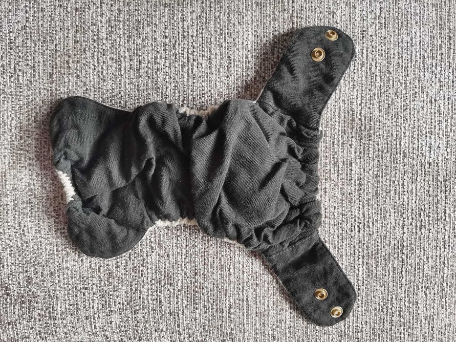 Otulacz wełniany Pieluszka wielorazowa z kokardką Green Pieluszki NB