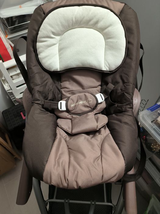 Cadeira auto bebecar, espreguiçadeira e carrinho Novo