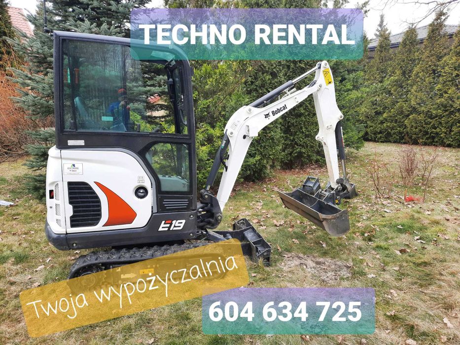 wynajem wypożyczalnia mini koparka minikoparka bez operatora
