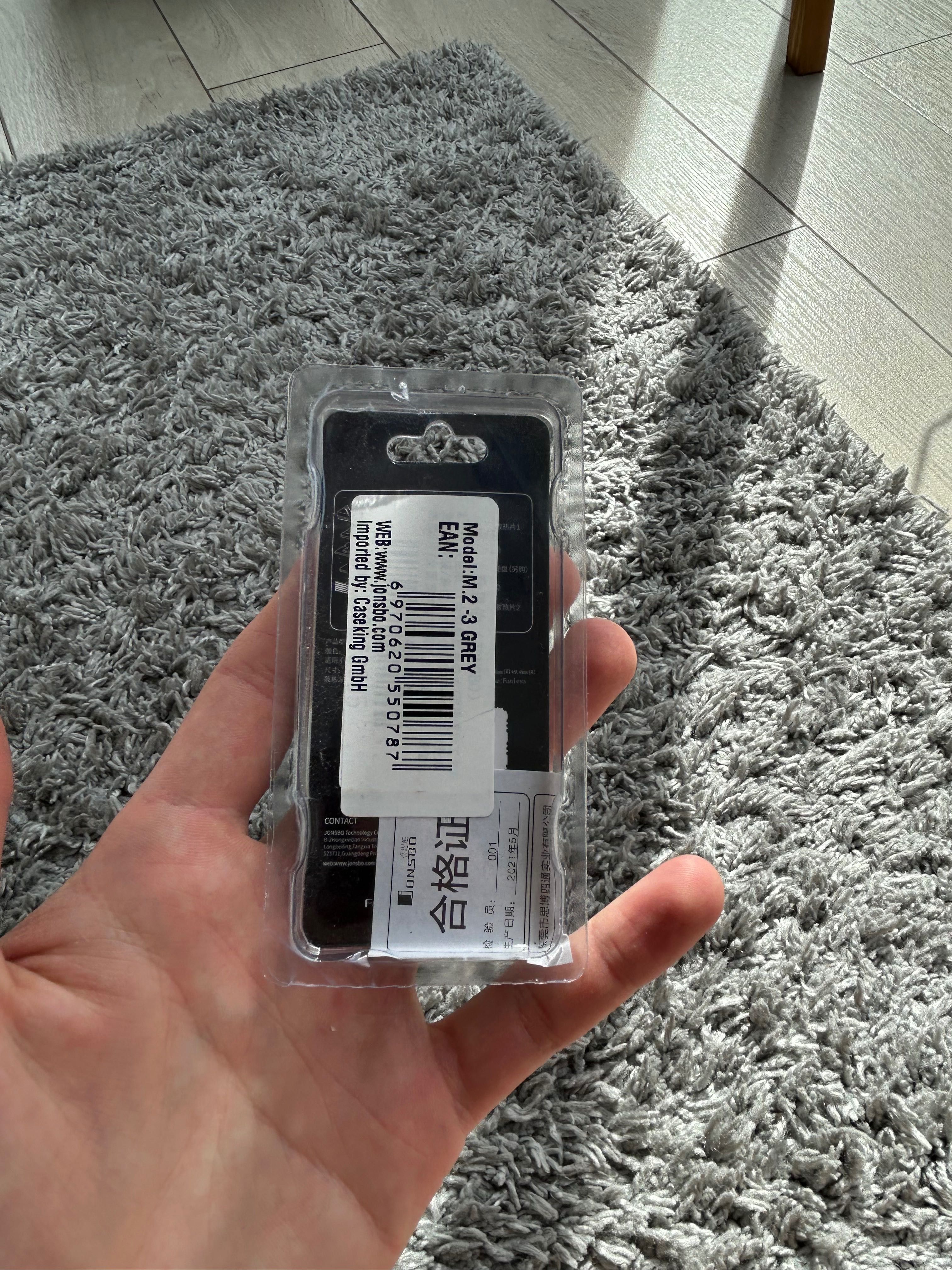 JONSBO M.2-3 GREY radiator dysk M2 NVMe szary, do dysku