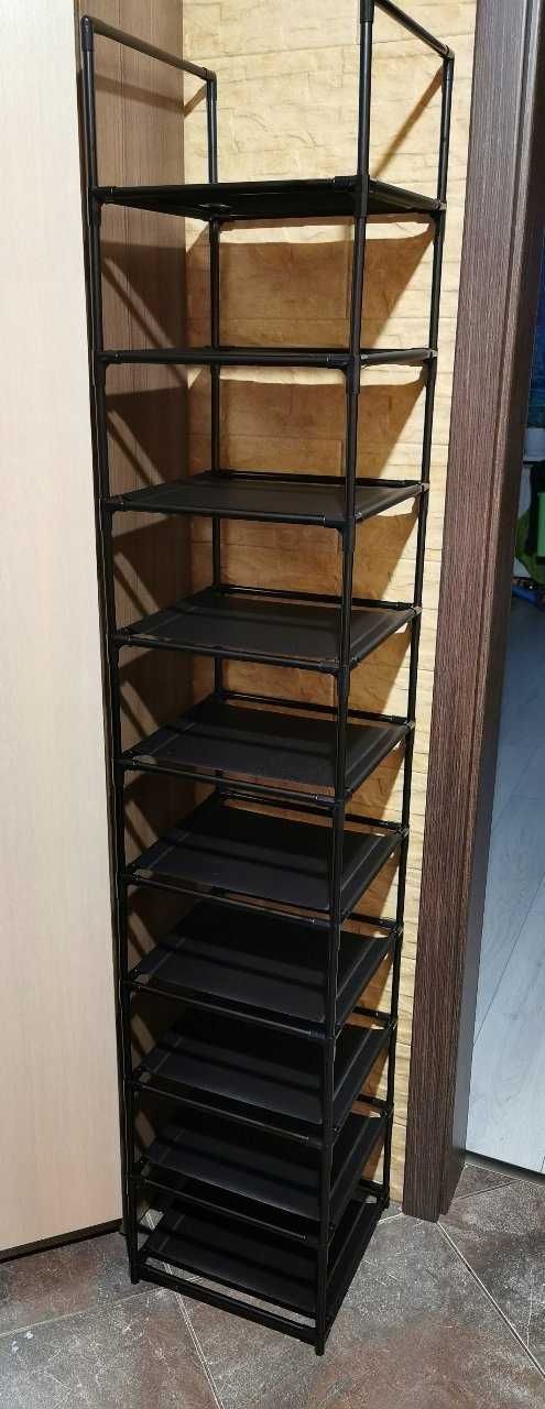 Solidna modułowa szafka na buty Wysoka metalowa organizer regał pudło
