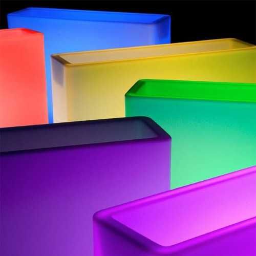 Mobiliario led vasos mesas bares com iluminação