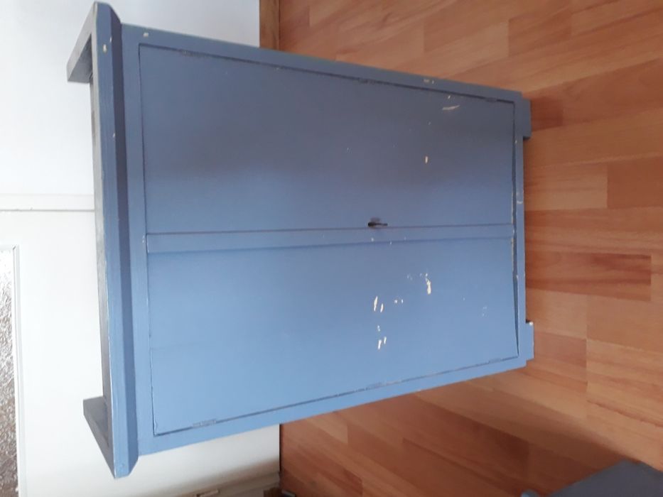 Piękna duża sypialnia dla lalek drewniana z czasów PRL.