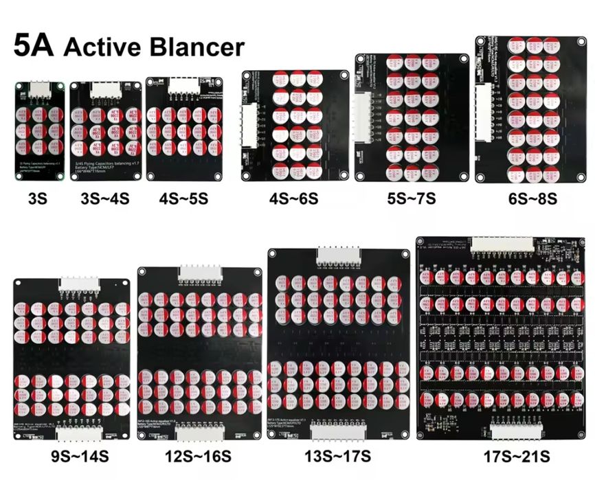 Active Balance 12-16S 5a Активний конденсаторний балансир акумулятора